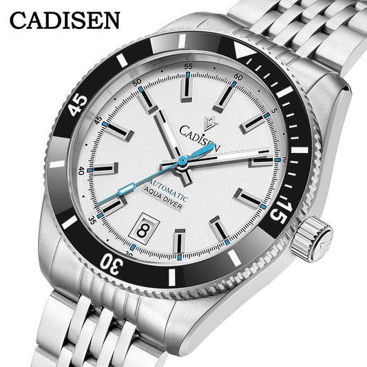 CADISEN Ceramic Bezel 10Bar Waterproof Clock