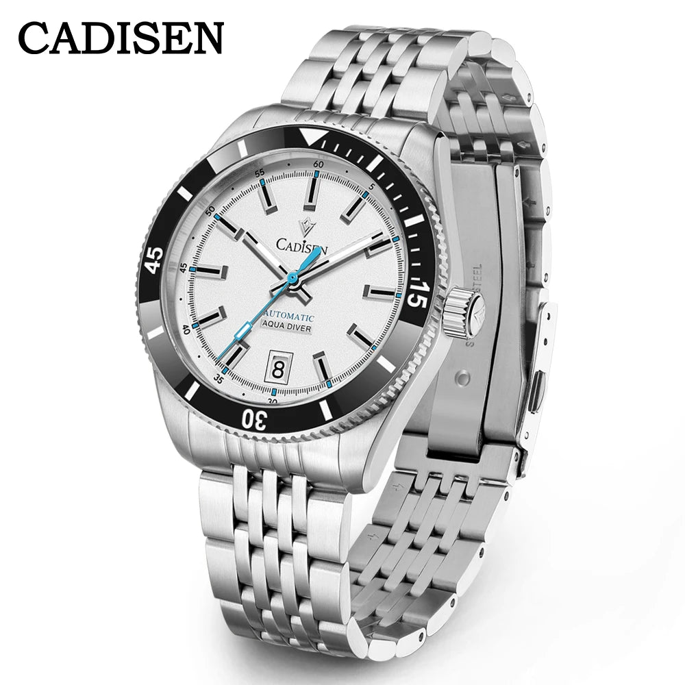 CADISEN Ceramic Bezel 10Bar Waterproof Clock