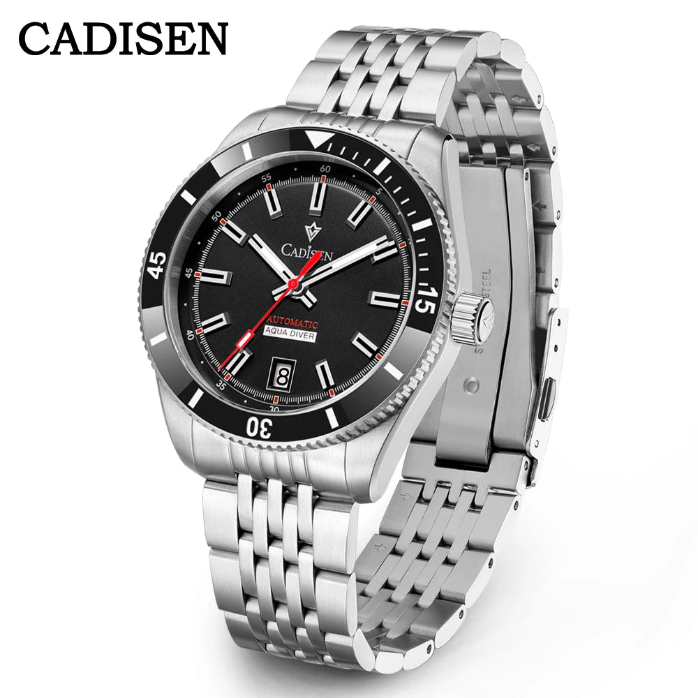 CADISEN Ceramic Bezel 10Bar Waterproof Clock